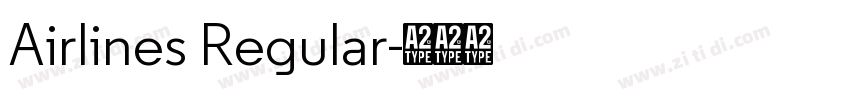 Airlines Regular字体转换
